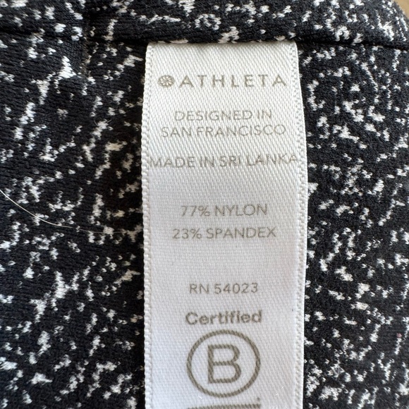 Athleta Lightning Static Leggings, women’s size XS. Black and white. - Picture 5 of 7